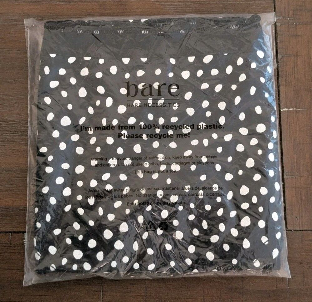 Bare Necessities Size 2XL Black Dot Lace Cotton Cheeky Bikini Panty NIP